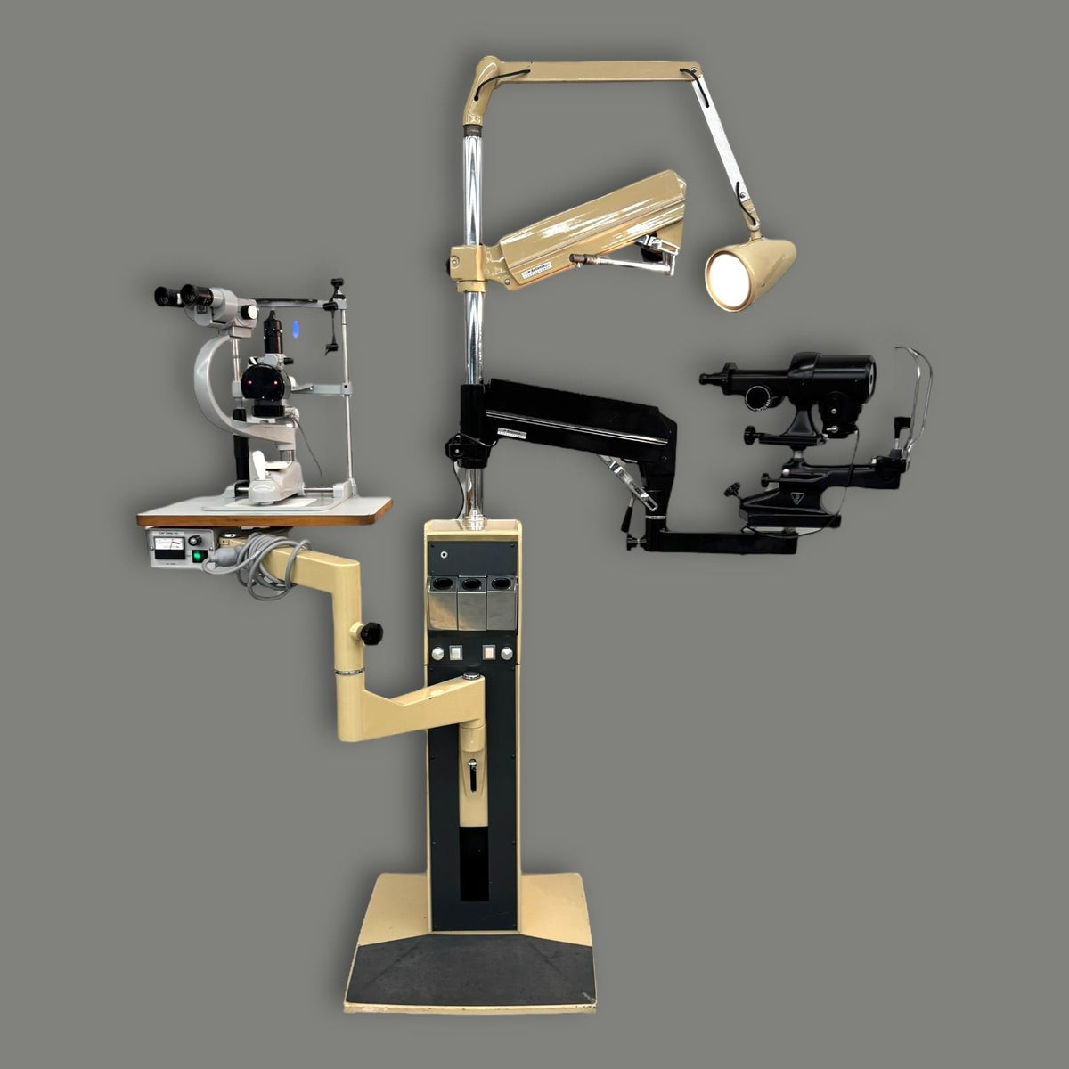 Boom-Mounted Carl Zeiss Slit Lamp and Bausch & Lomb 71-21-35 Keratometer
