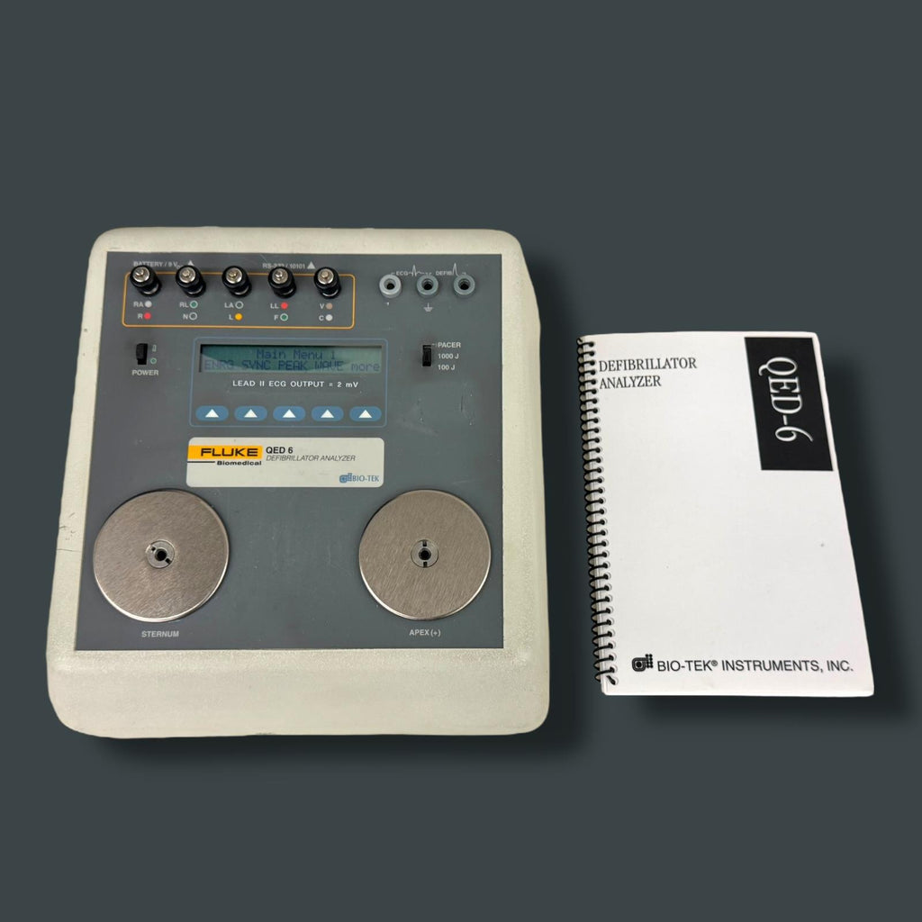 Bio-Tek Instruments Fluke Biomedical QED 6 Defib Analyzer with Adapter