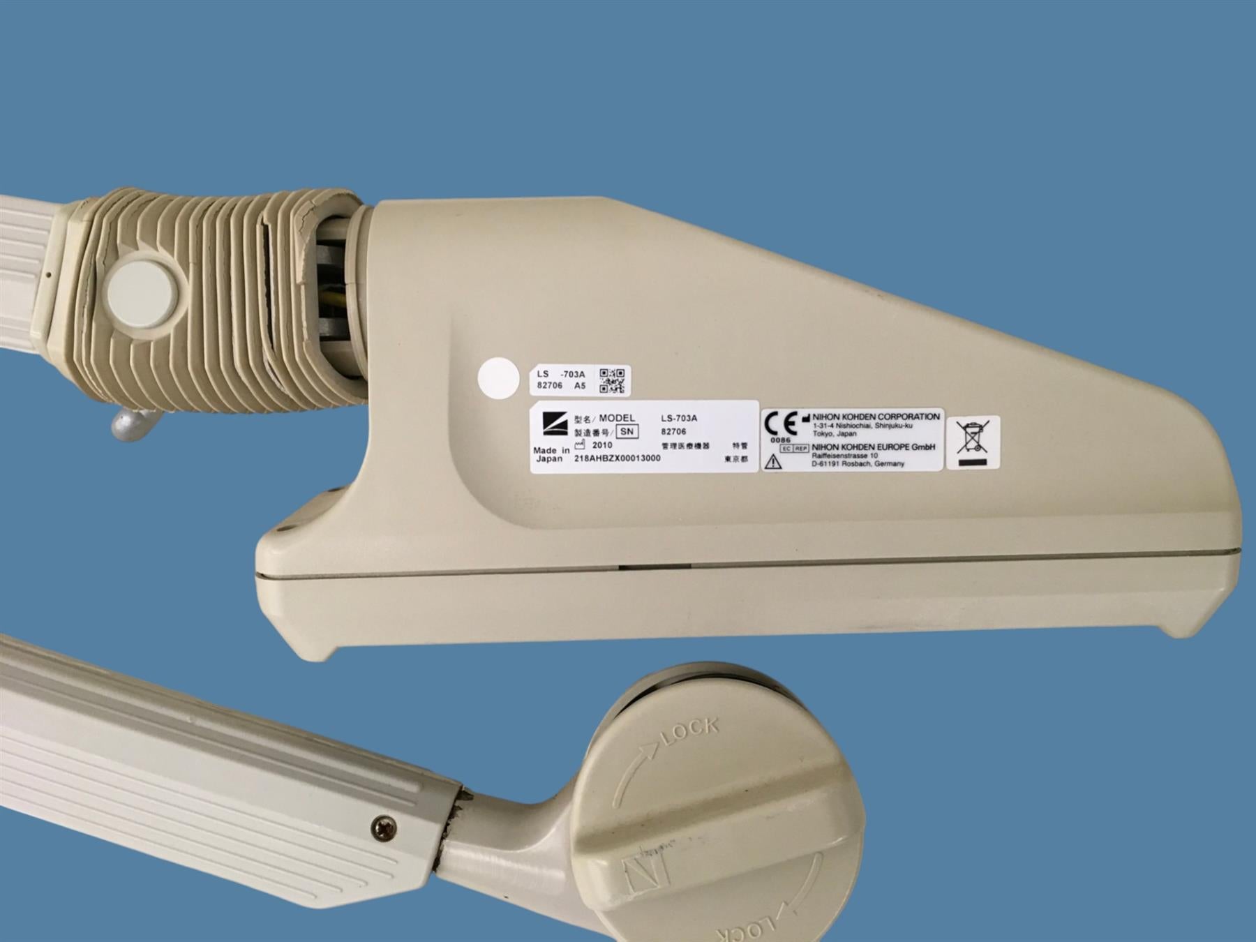 Nihon Kohden LS-703A Photic Flash Lamp w/ Arm (2010) | Tested & Working
