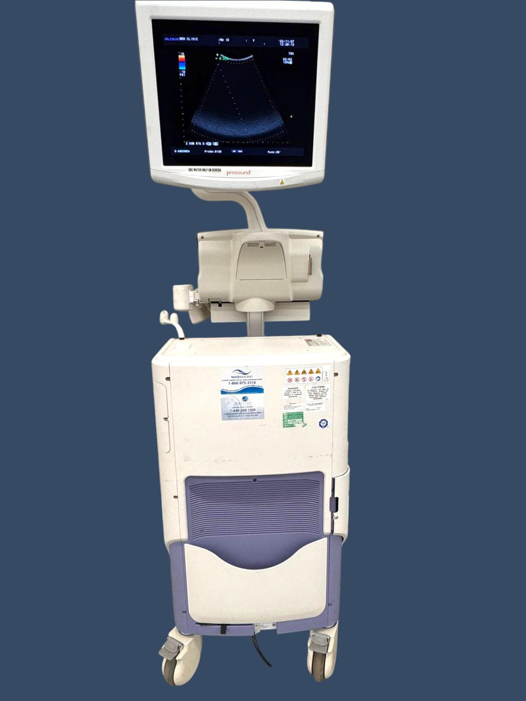 HITACHI Aloka Prosound Alpha 7 Premier Ultrasound Tested