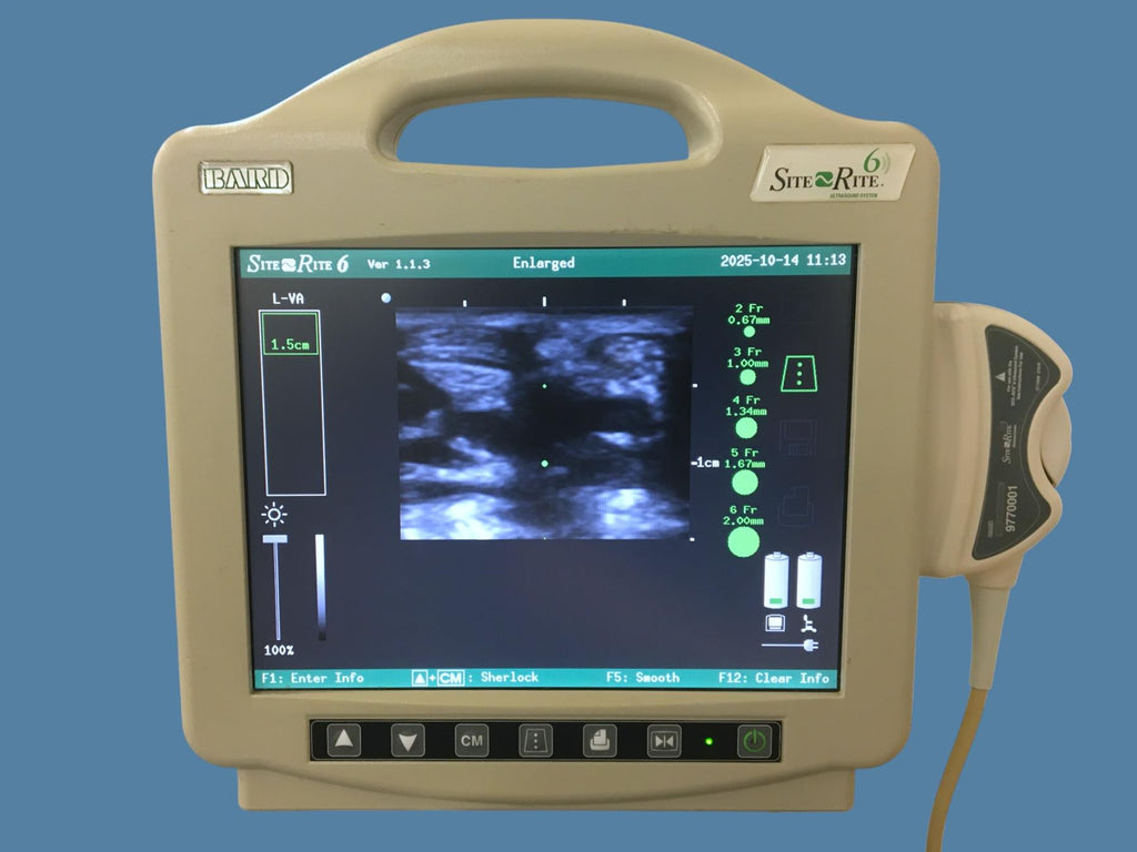 Bard Site-Rite 6 Ultrasound System 9770066 w/ L-VA Vascular Probe (READ)