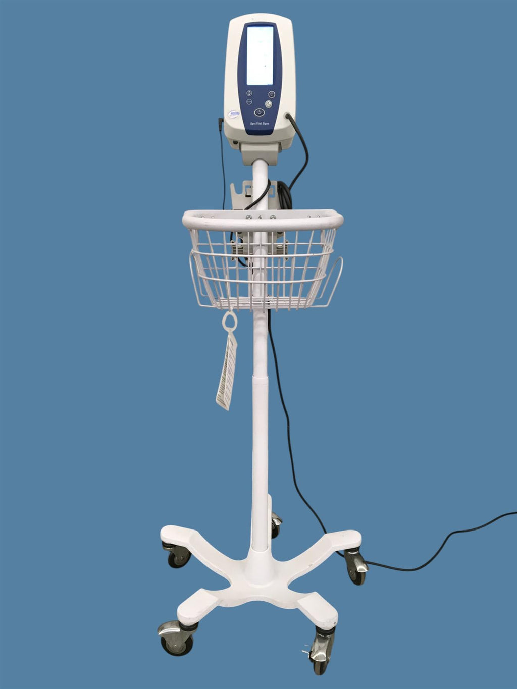 Welch Allyn Spot Vital Signs 42N0B Patient Monitor w/ Cart & Power Supply