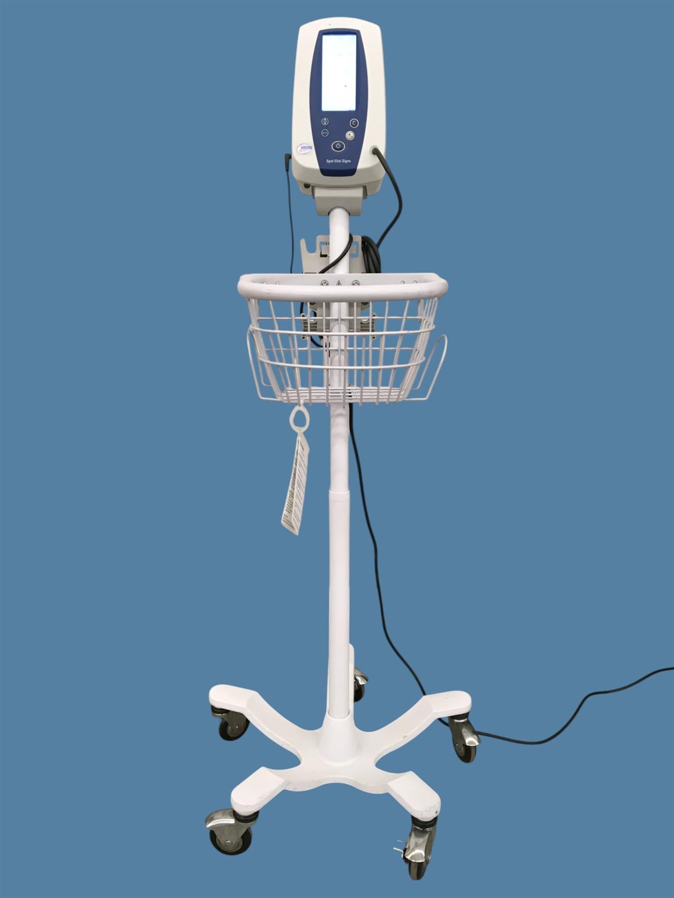 Welch Allyn Spot Vital Signs 42N0B Patient Monitor w/ Cart & Power Supply