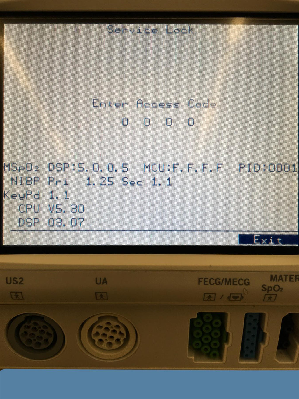 Wipro GE Healthcare 259CX-C Corometrics 250cx Series Fetal Monitor