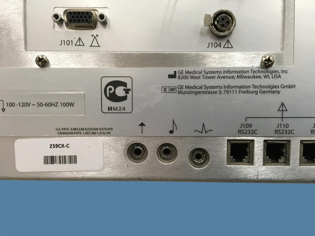 Wipro GE Healthcare 259CX-C Corometrics 250cx Series Fetal Monitor