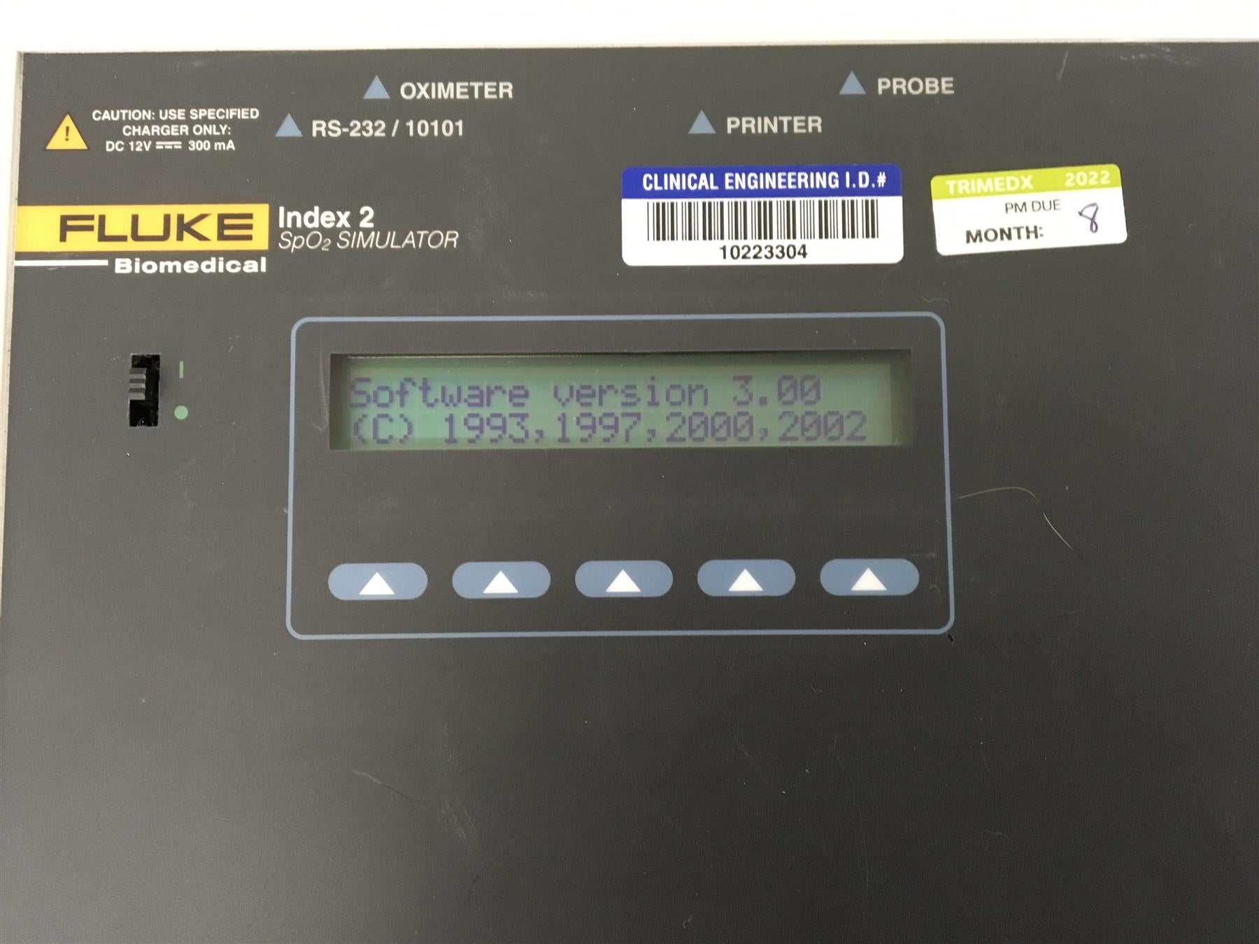 Fluke Biomedical Index 2 SpO2 Simulator INDEX-2LF [No Adapter]