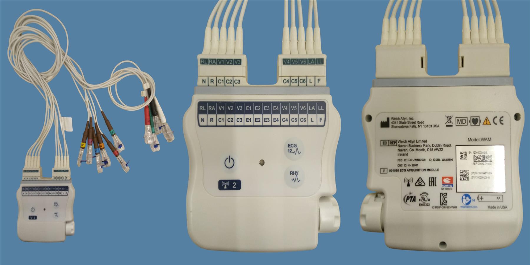 Mortara Burdick ELI 250c ECG/EKG w/ Wireless Acquisition Module & ELI Cart
