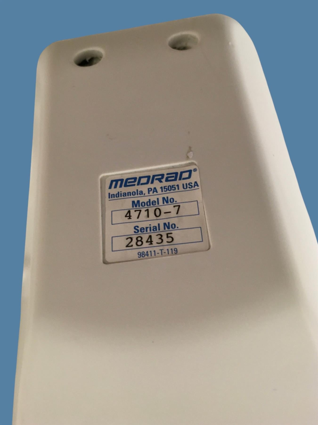 Medrad Mark V ProVis CT Injection System w/ PPD Cart, 4710-7 Head, PD Controller