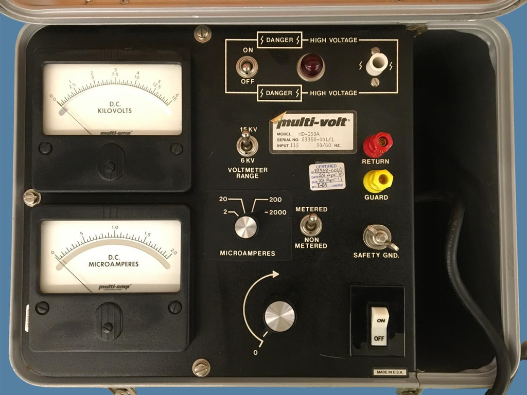 Multi-Amp Corp. Multi-Volt HD-150A DC Dielectric Test Set, 15 kV