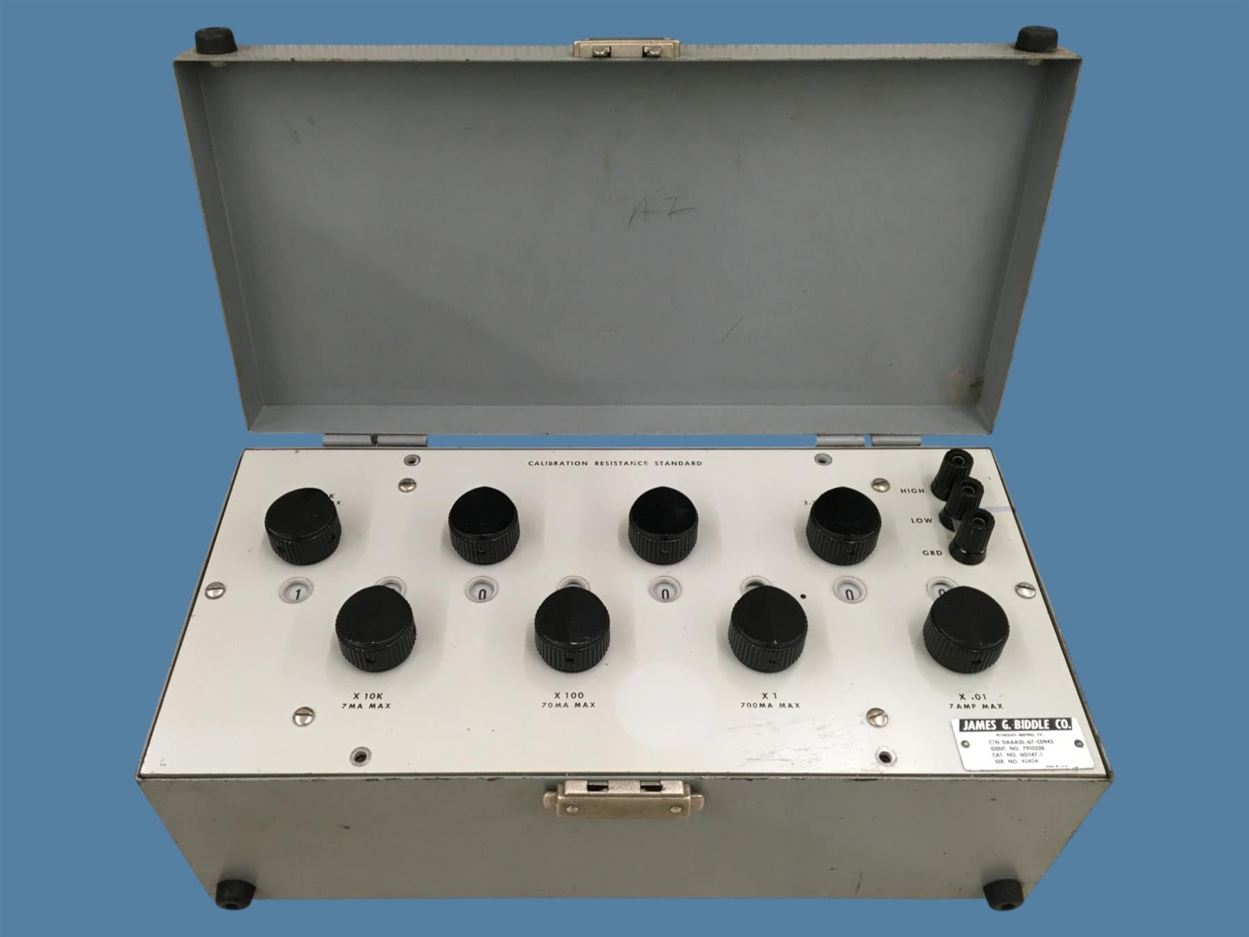 Biddle-Gray Corp. 601147-1 Calibration Resistance Standard