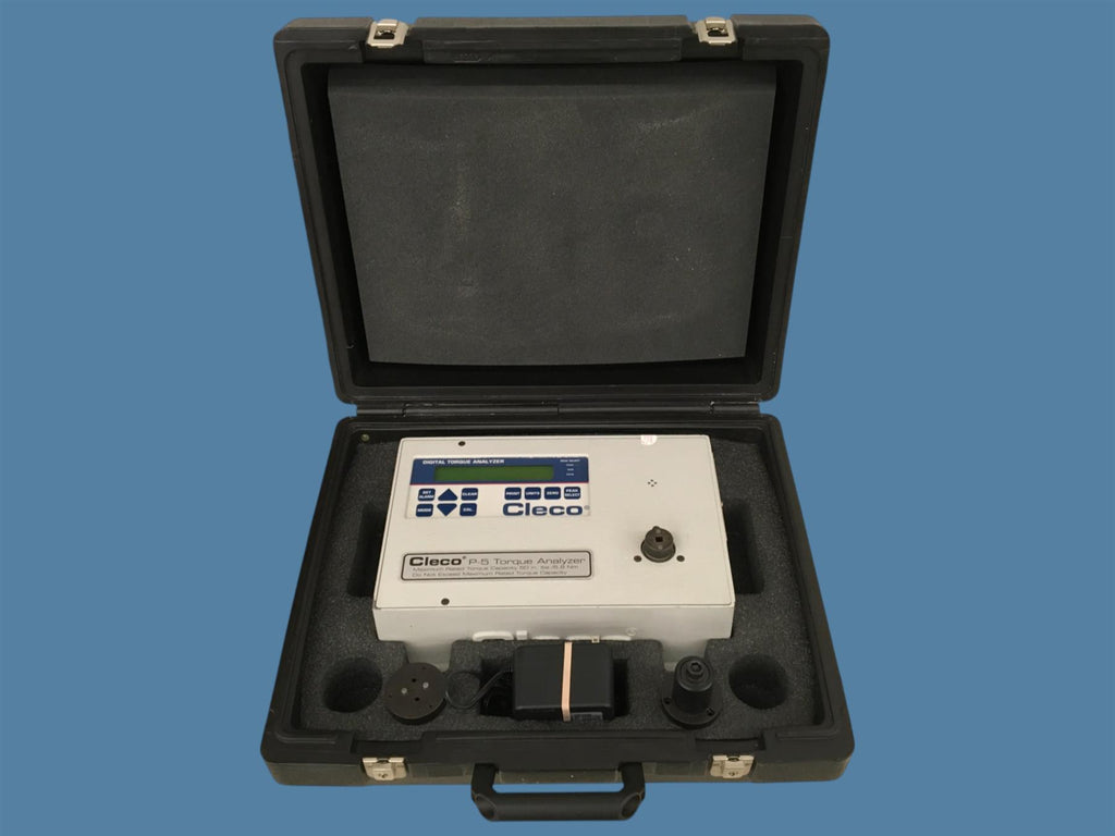 Cleco P-5 Digital Torque Analyzer / Tester w/ Travel Case, Power Supply