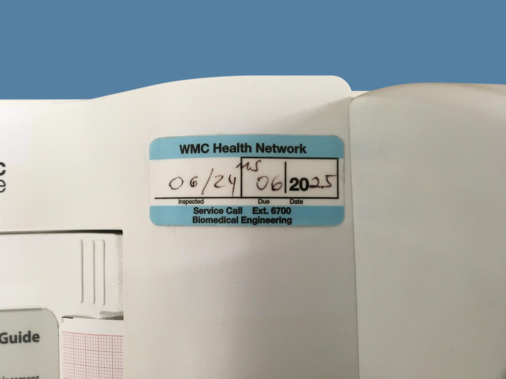 Cardiac Science Burdick 8300 ECG w/ Stand, Power Supply & 12-Lead Patient Cable