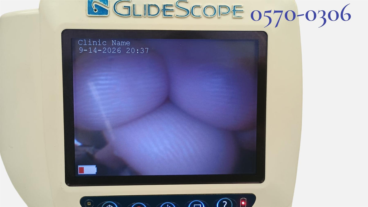 Verathon GlideScope Cobalt AVL Monitor w/ 0570-0306 & 0570-0307 Video Batons