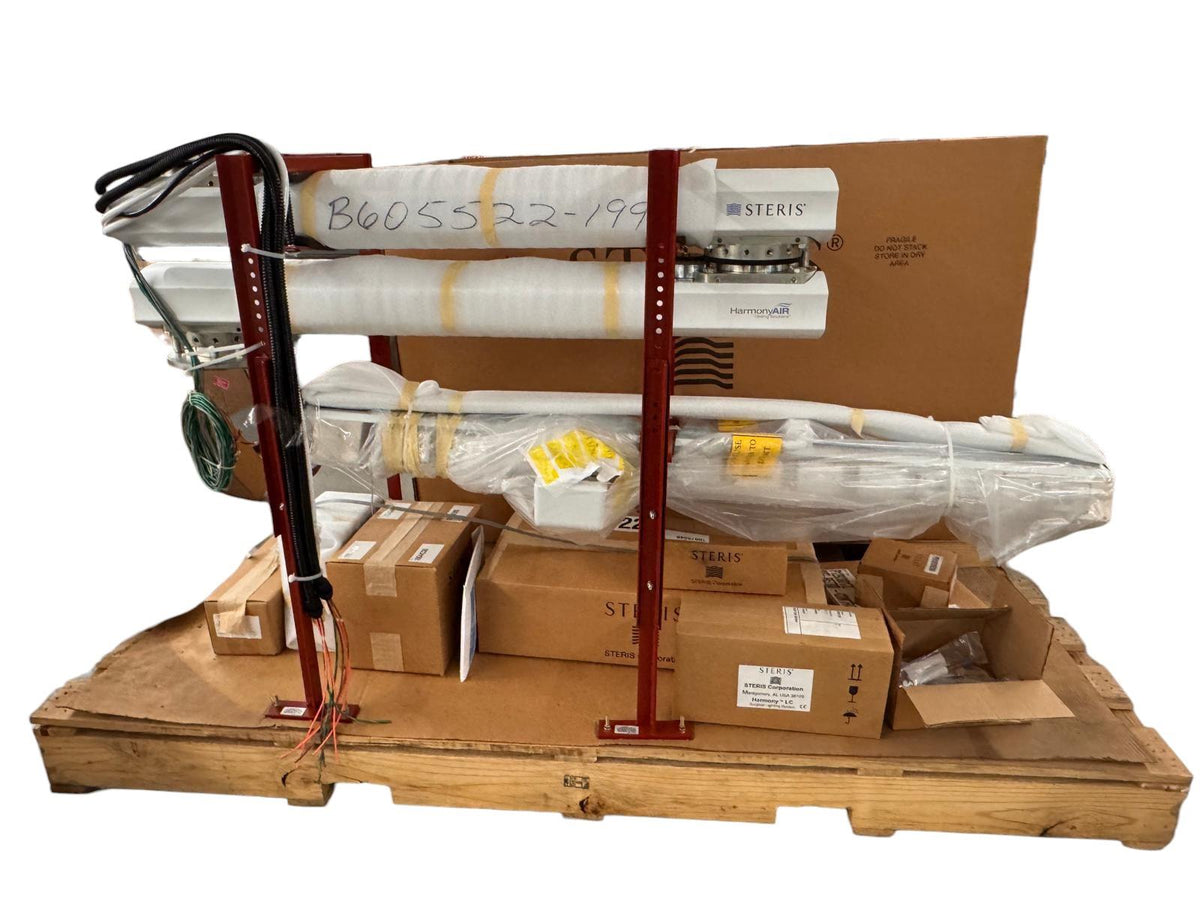 Steris HarmonyAir G-Series G5 Dual lighthead Surgical Lighting Sys W Equip Boom