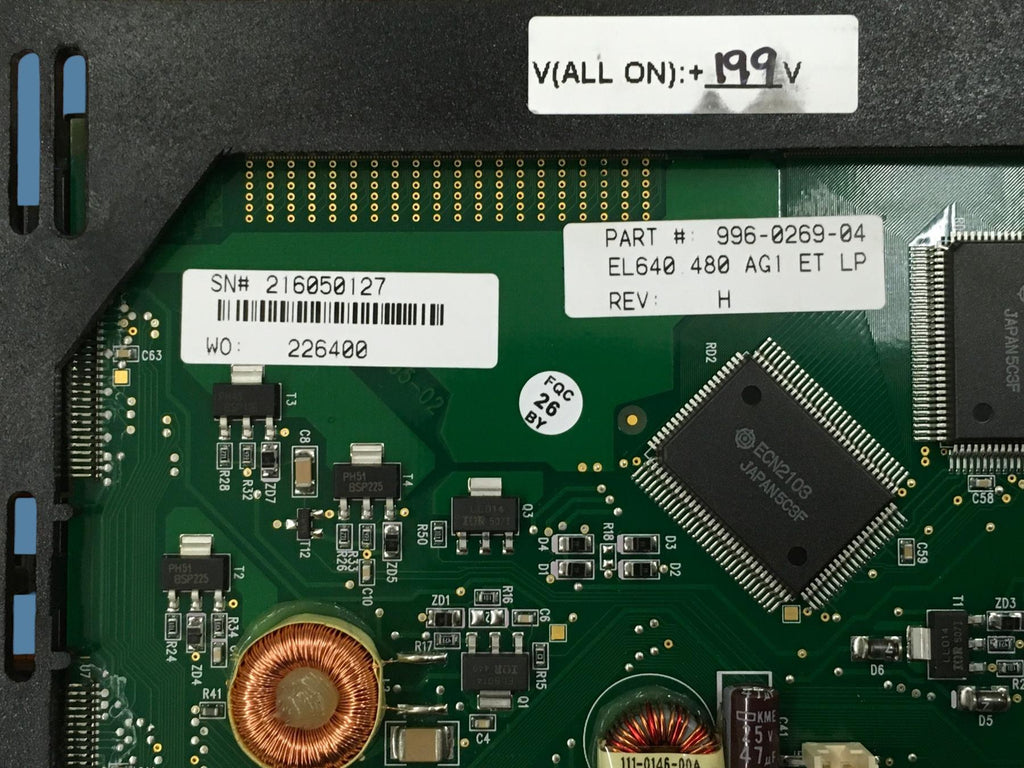 Planar EL640.480-AG1 ET LP Electroluminescent Display Panel 996-0269-04