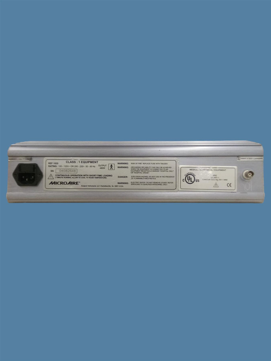 MicroAire 1025 Power Console (Liposuction System)