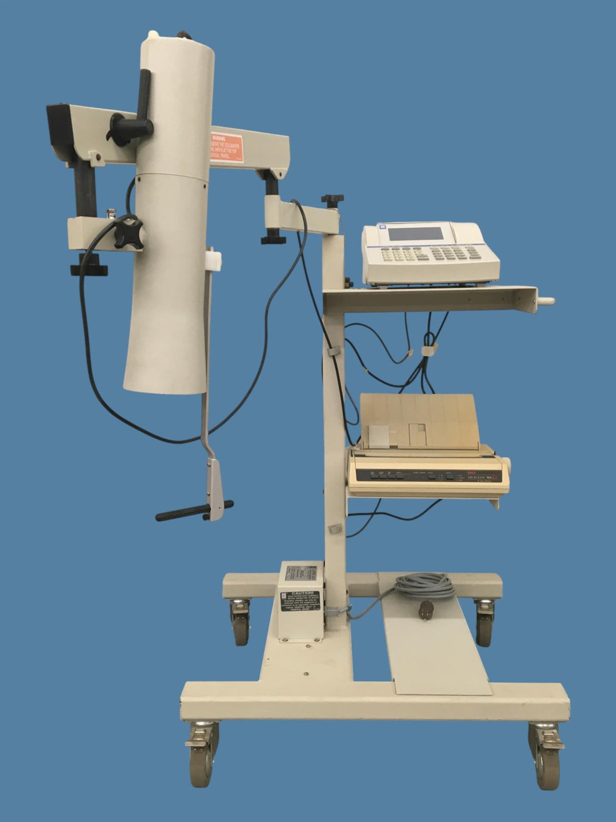 Capintec Captus 600 Thyroid Uptake System Rev. 1.09 w/ Cart, Collimator, Printer