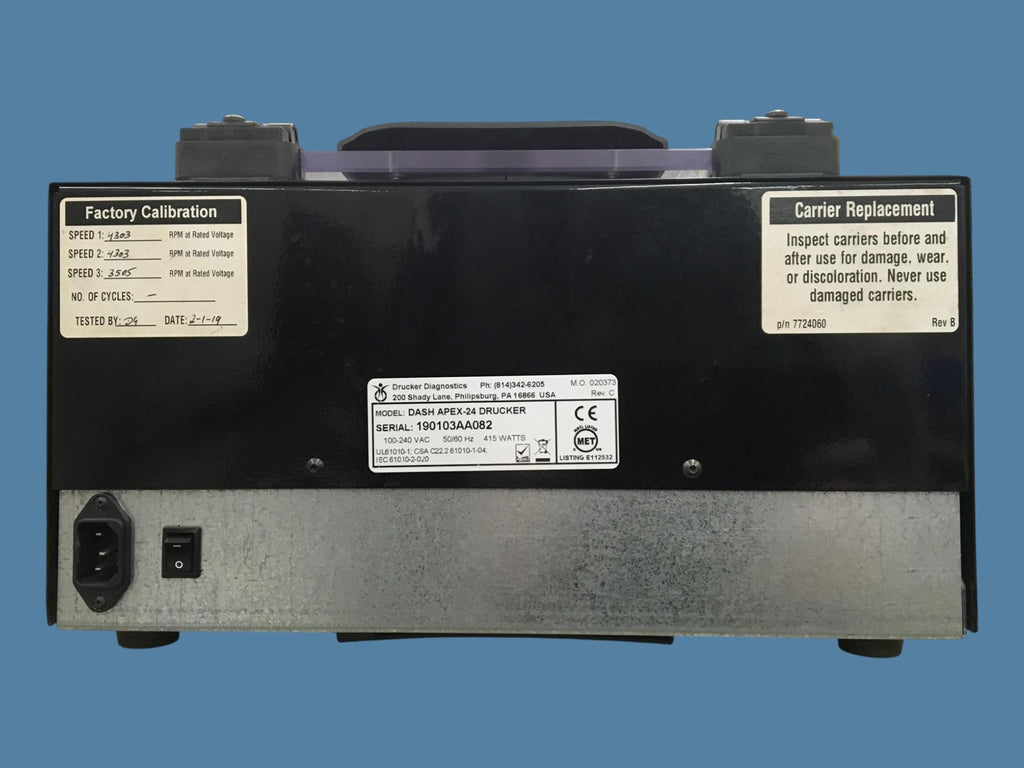 Drucker Diagnostics DASH Apex-24 High Capacity STAT Centrifuge (2019)
