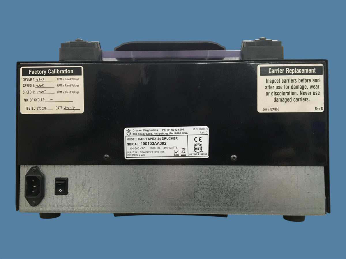 Drucker Diagnostics DASH Apex-24 High Capacity STAT Centrifuge (2019)