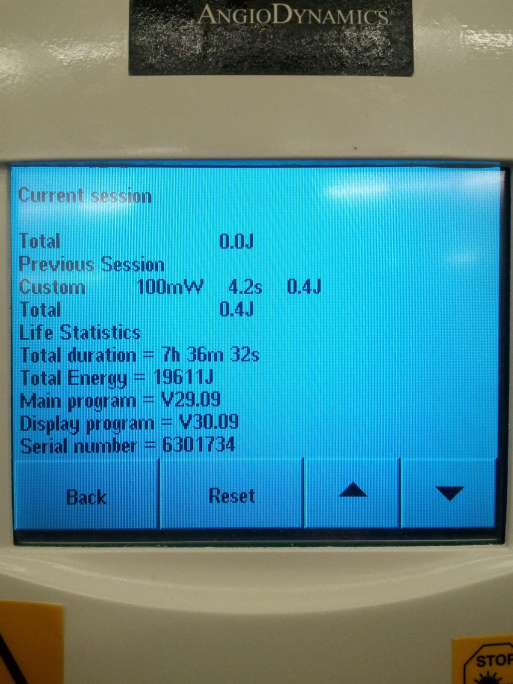 Diomed Ltd. 630 PDT Photodynamic Therapy Laser System w/ Handswitch