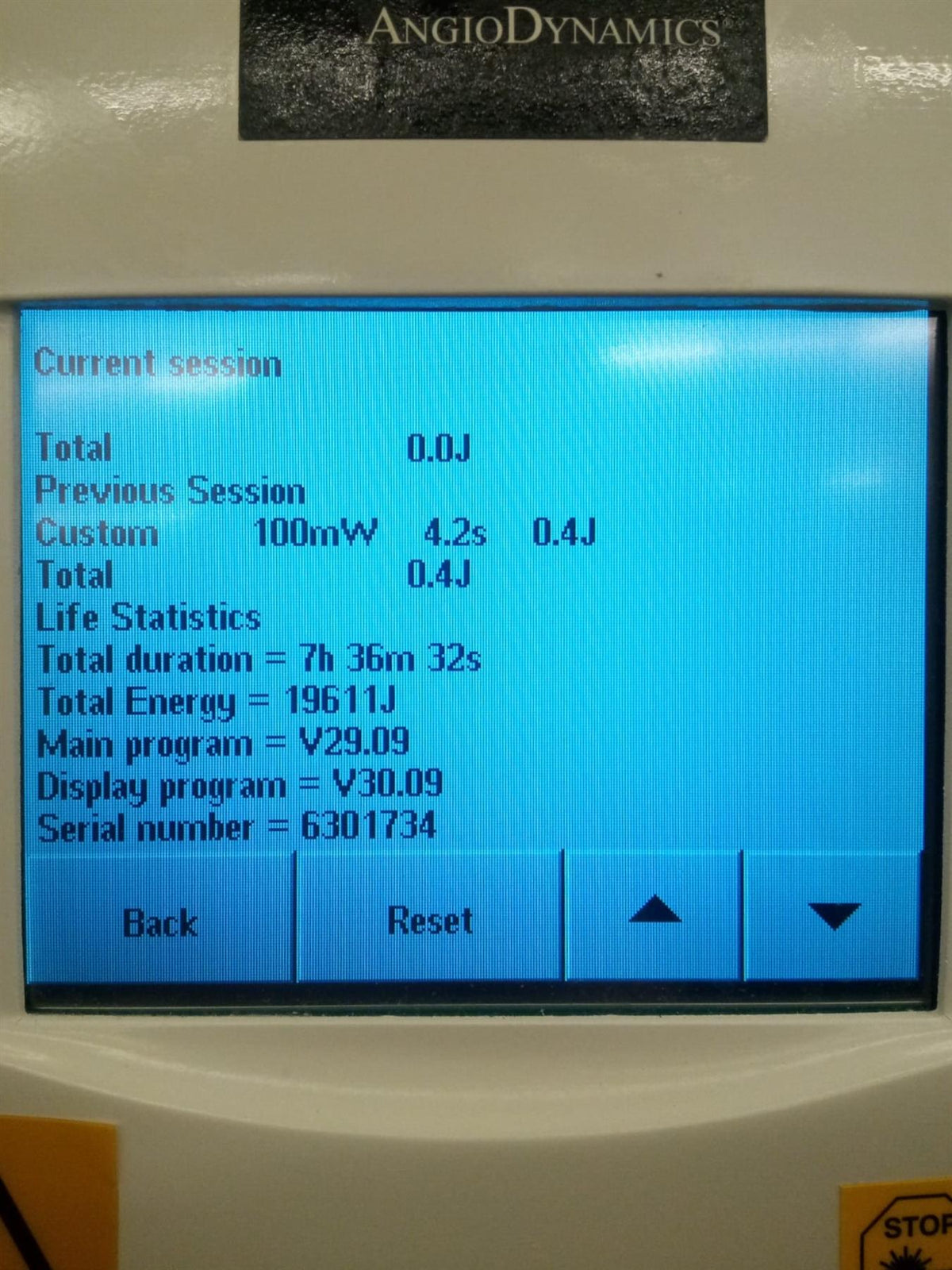 Diomed Ltd. 630 PDT Photodynamic Therapy Laser System w/ Handswitch