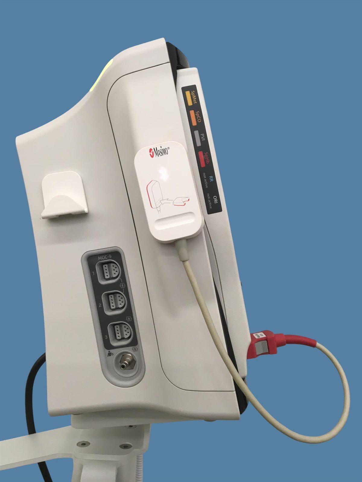 Masimo ROOT Patient Monitor w/ Radical-7 & Radius PPG w/ Cart, Cables (see desc)