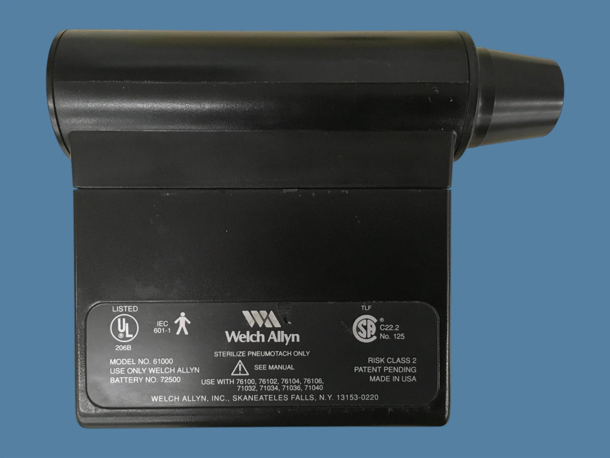 Welch Allyn 61000 Pneumotach w/ 76100 Printer/Charger (READ)