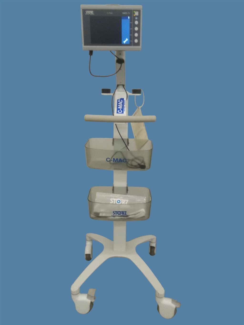 Karl Storz C-MAC Monitor 8403 ZX Video Laryngoscope Monitor w/ Rolling Stand
