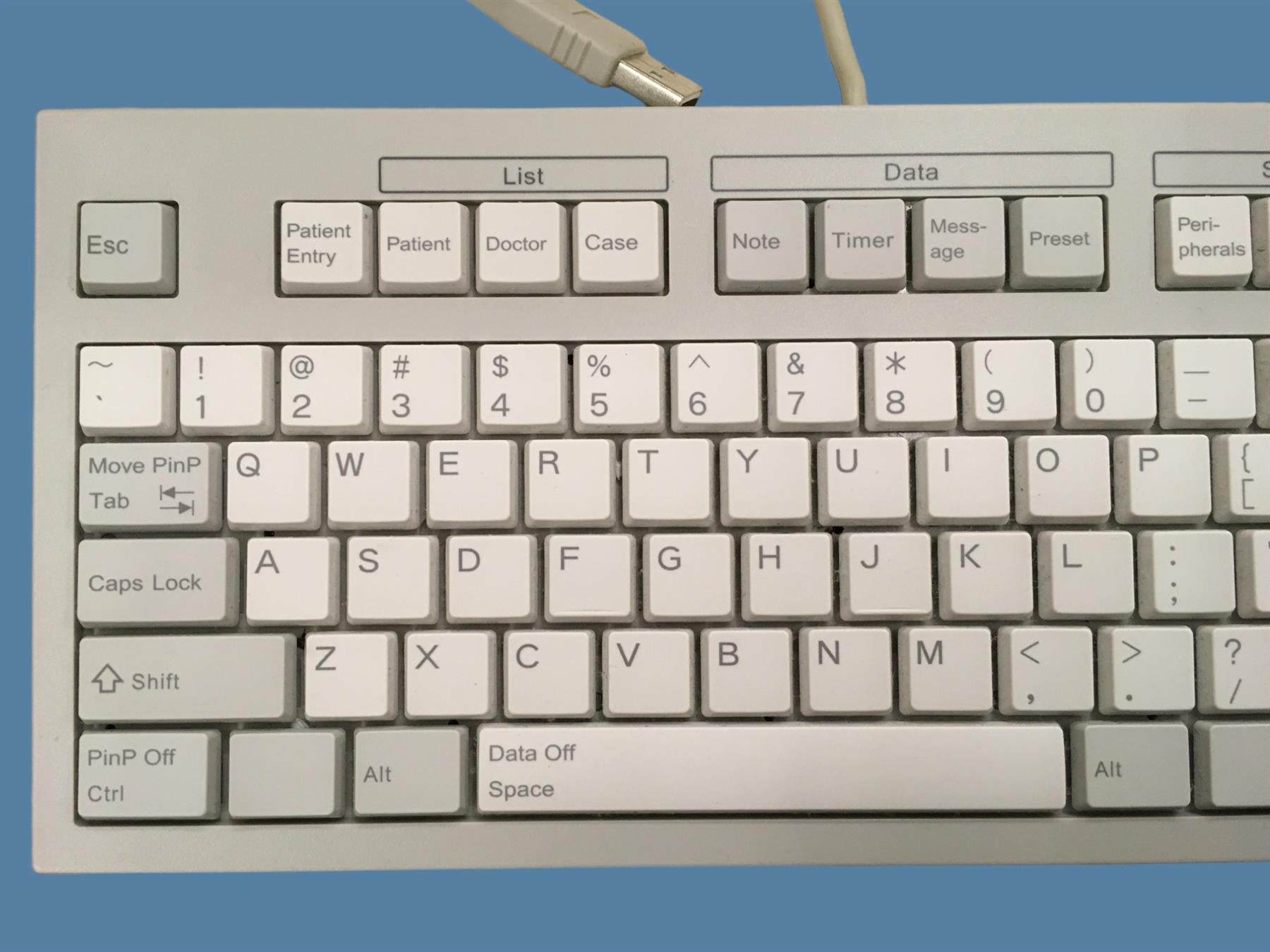 Fujifilm Fujinon SU-1 EUS Keyboard DK-4440E USB - Patient/Data Layout