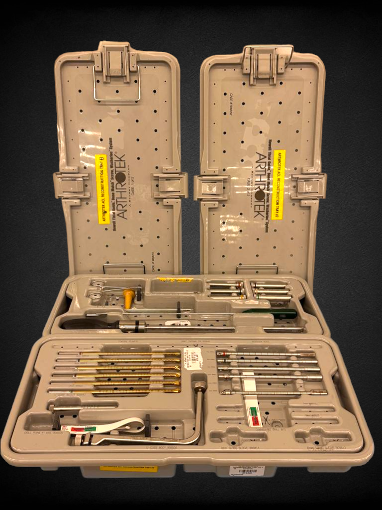 Arthrotek Zimmer Biomet  ACL Trays Arthroscopy Orthopedics Trauma Tray 1 & 2