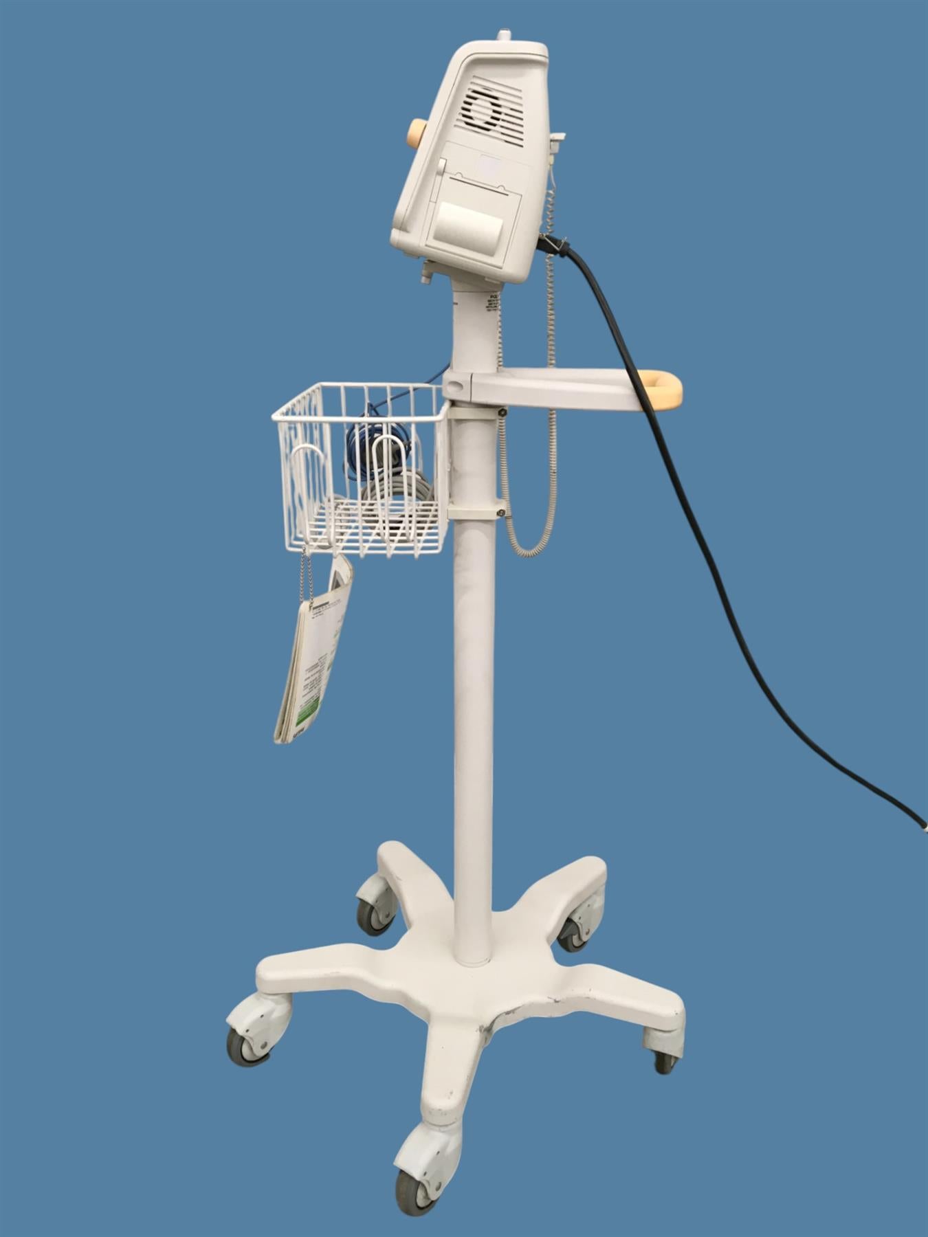 Philips SureSigns VS3 Vital Signs Monitor w/ Cart, Pulse/SpO2 Sensor, NIBP Hose