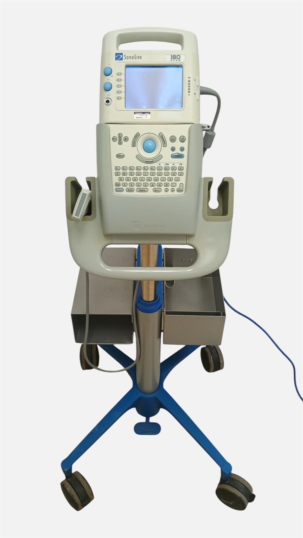 SonoSite 180 Plus Portable Ultrasound System w/ L38/10-5 Probe & Power Cart READ