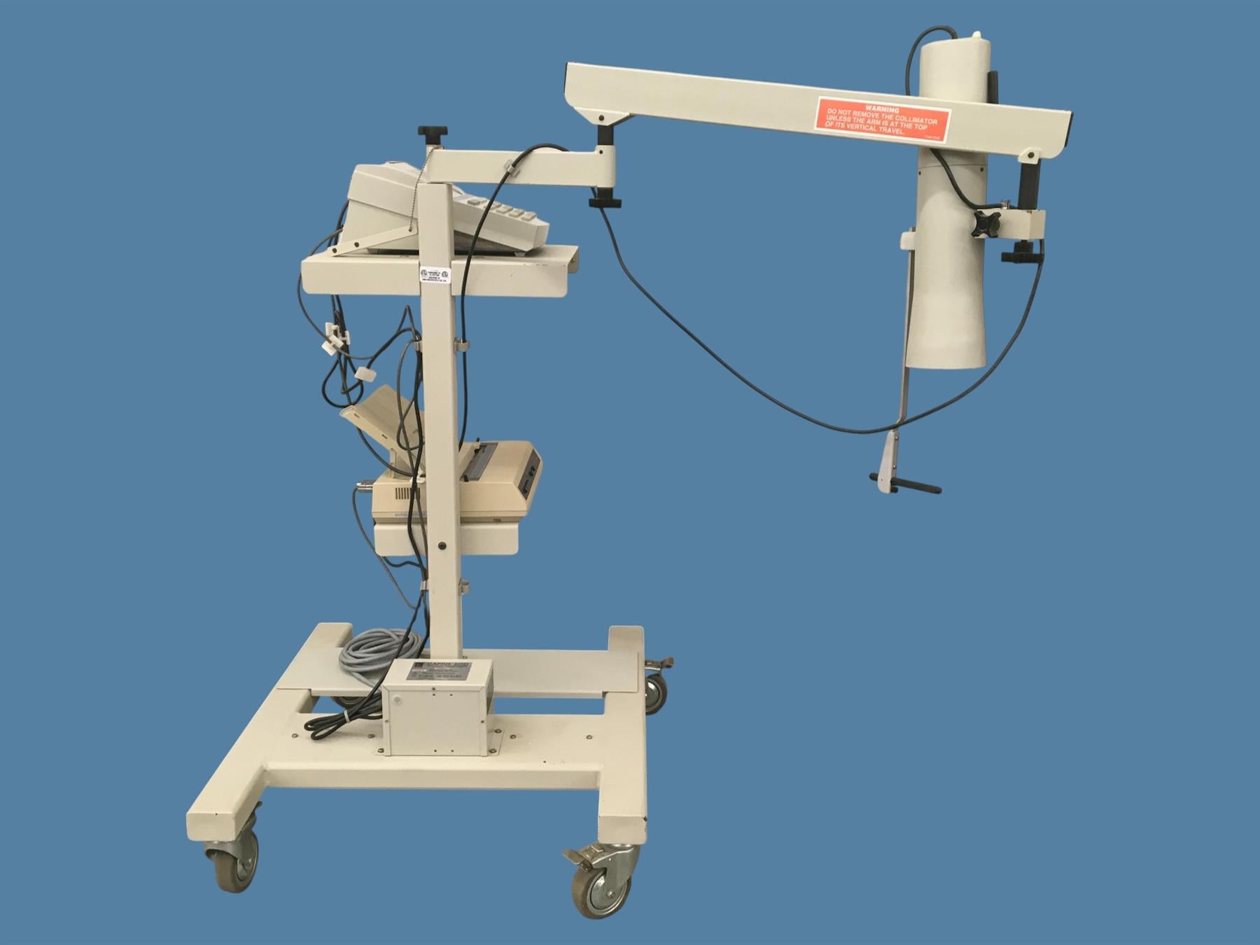 Capintec Captus 600 Thyroid Uptake System Rev. 1.09 w/ Cart, Collimator, Printer