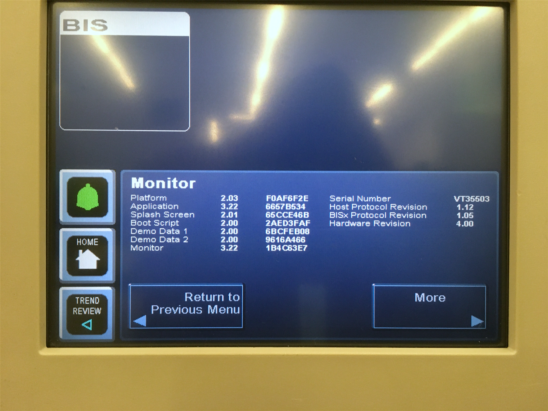 Covidien BIS Aspect Complete Monitoring System 185-0151 (Minor Screen Blemish)