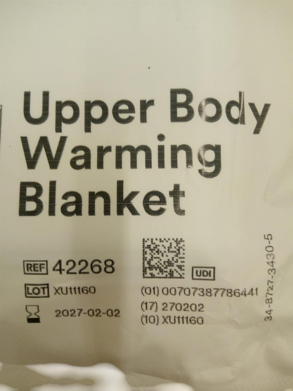 3M Upper Body Warming Blanket for Bair Hugger Warming Unit, REF 42268,