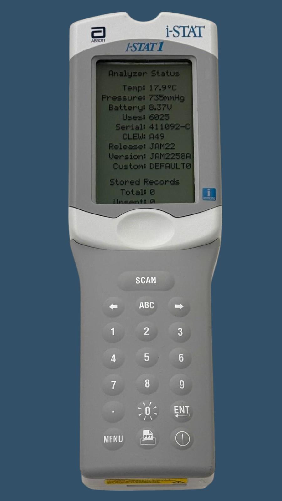 Abbott i-STAT 1 300-G Portable Hematology Analyzer Latest Software