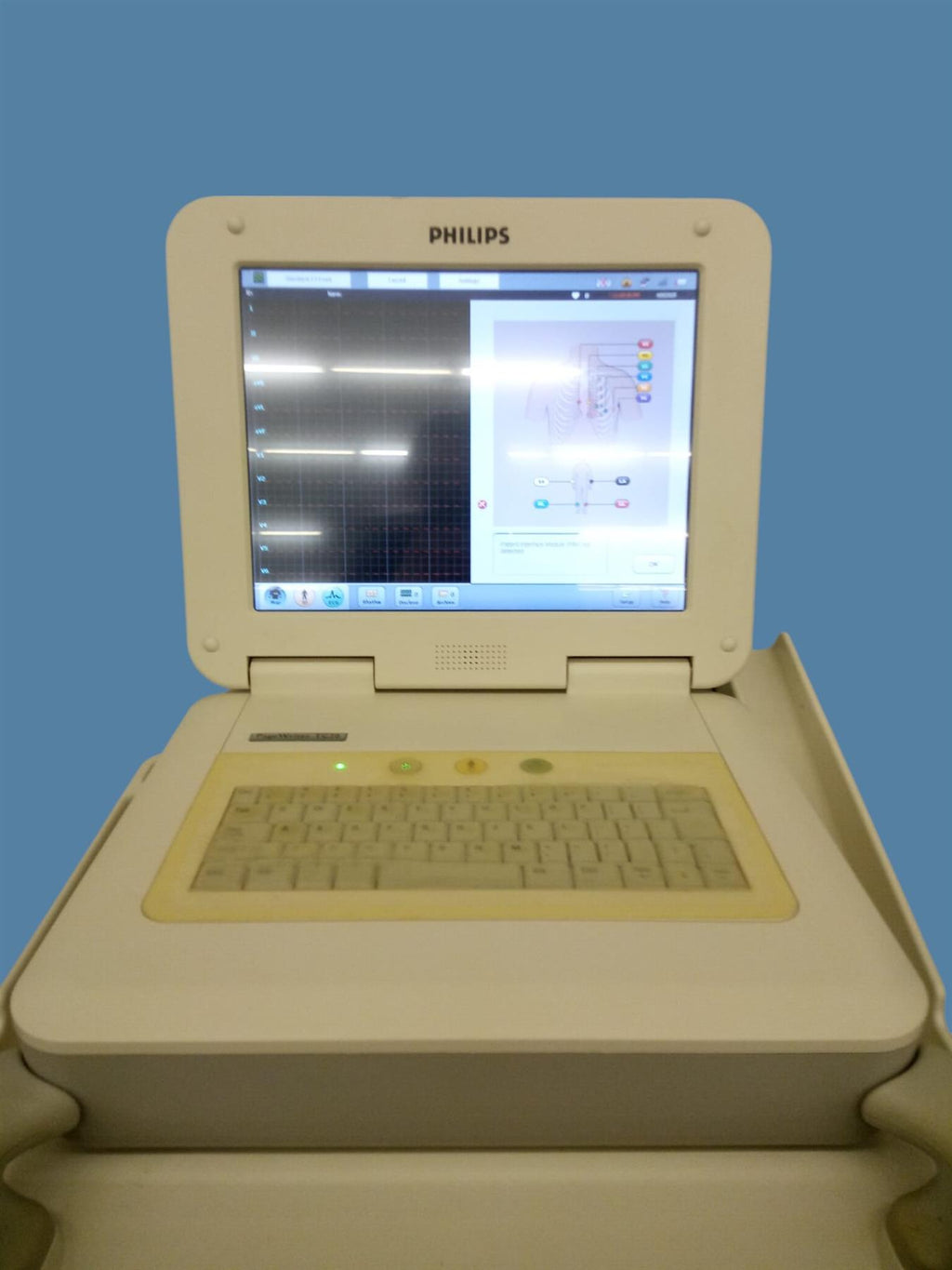 Philips PageWriter TC70 Color TouchScreen ECG/EKG Machine + Cart/WiFi/PowerSpply