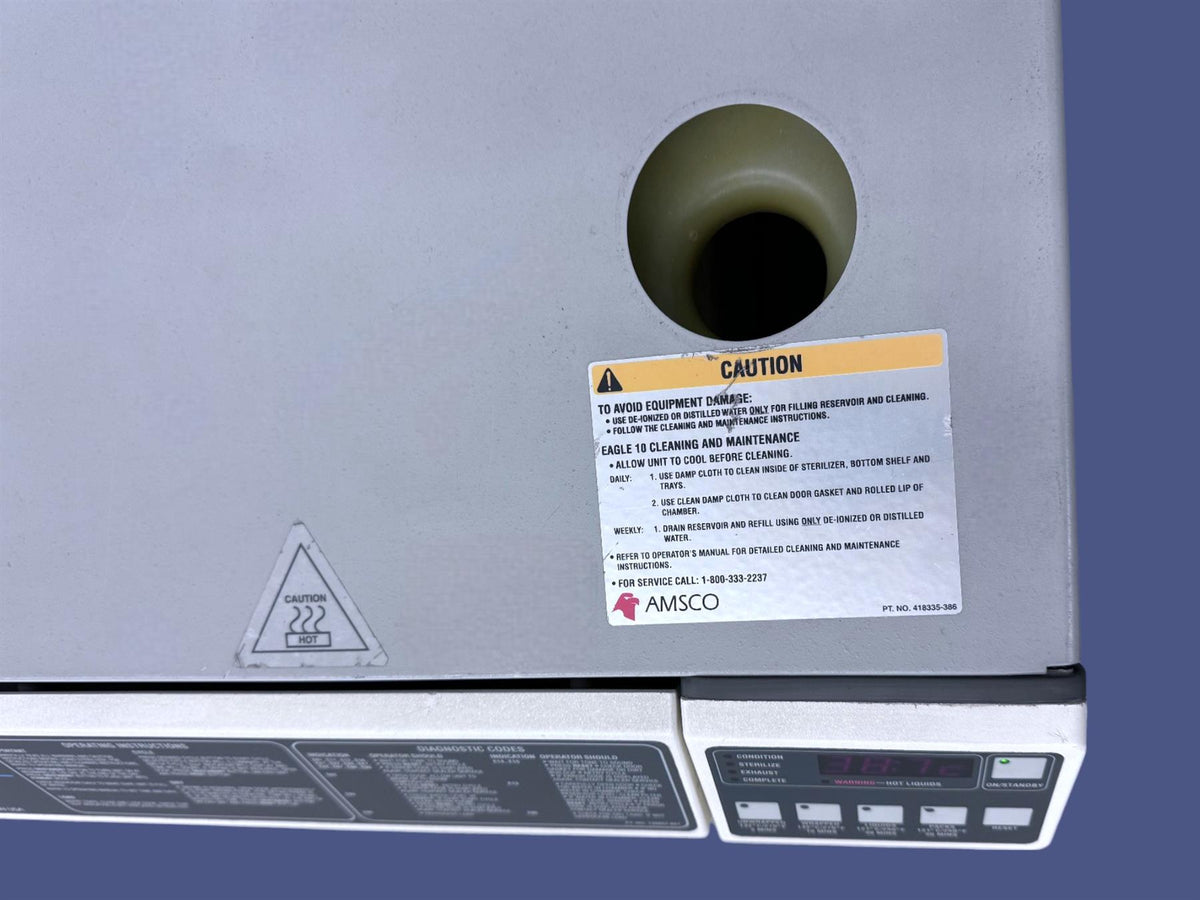 Steris Amsco Eagle Ten Autoclave E10AP Steam Sterilizer