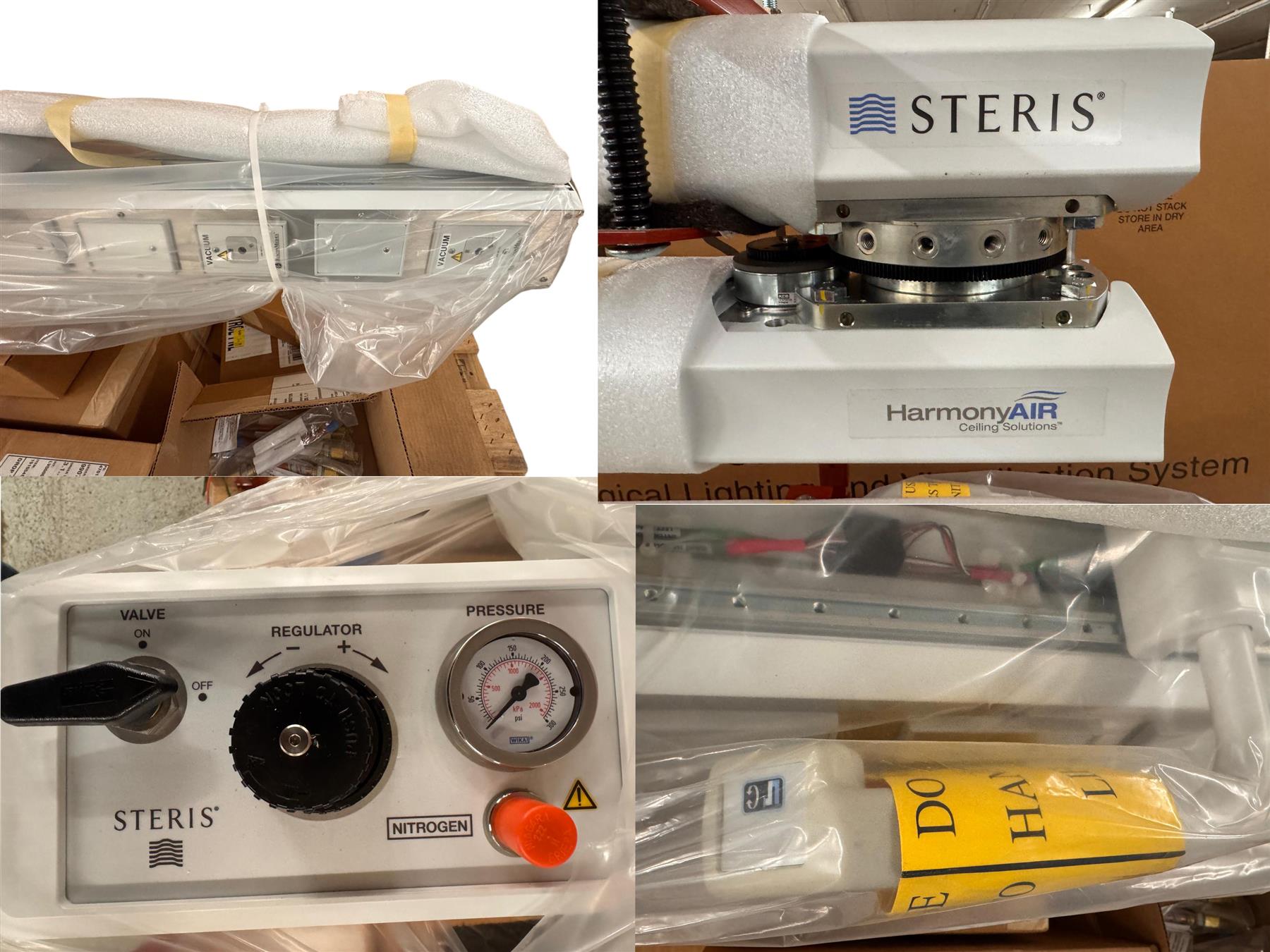 Steris HarmonyAir G-Series G5 Dual lighthead Surgical Lighting Sys W Equip Boom