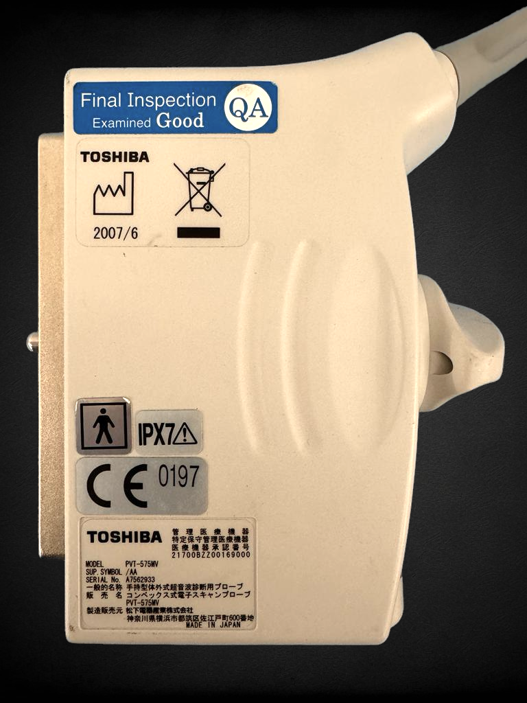 Toshiba PVT-575MV Ultrasound Volumetric 4D Probe Transducer