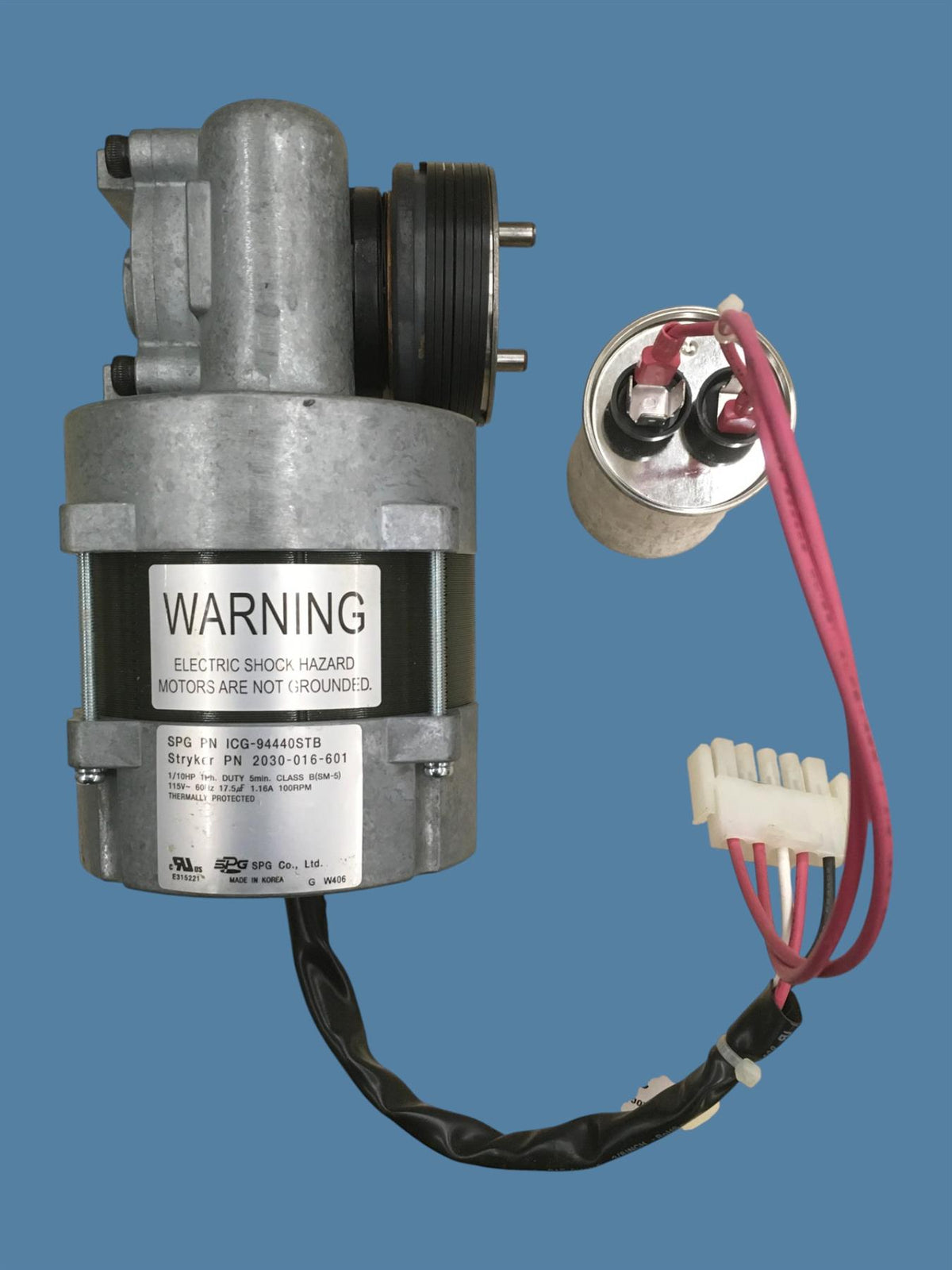 Stryker Fowler Motor w/ Clutch | PN 2030-016-601 | SPG PN ICG-94440STB