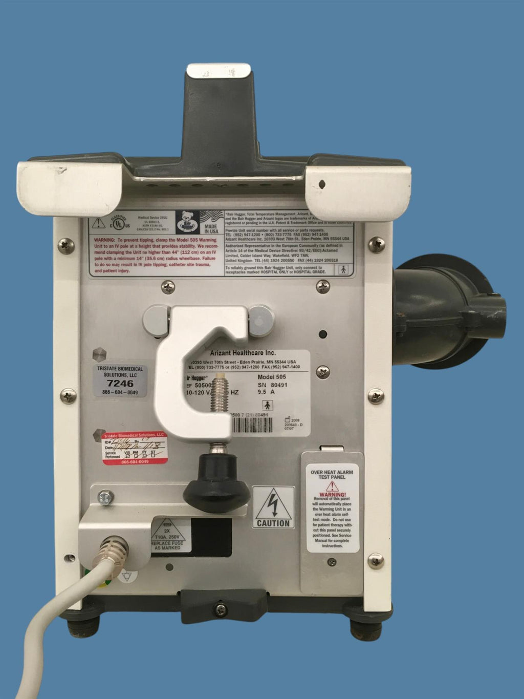 3M Bair Hugger Model 505 Patient Warming System (NO Hose; For Parts/Repair)
