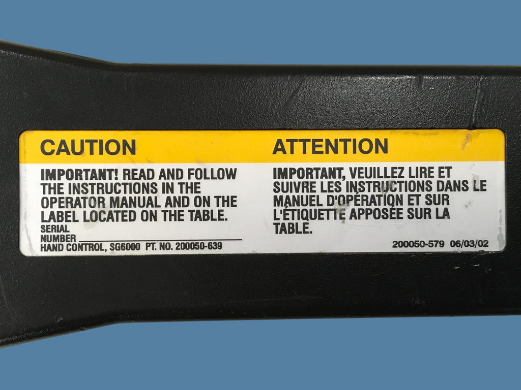 Steris SurgiGraphic 6000 Hand Control (SG6000) | P/N 200050-639
