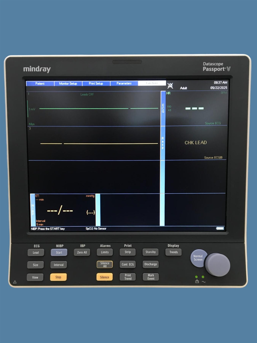 Mindray Datascope Passport V Patient Monitor w/ MasimoSET SpO2