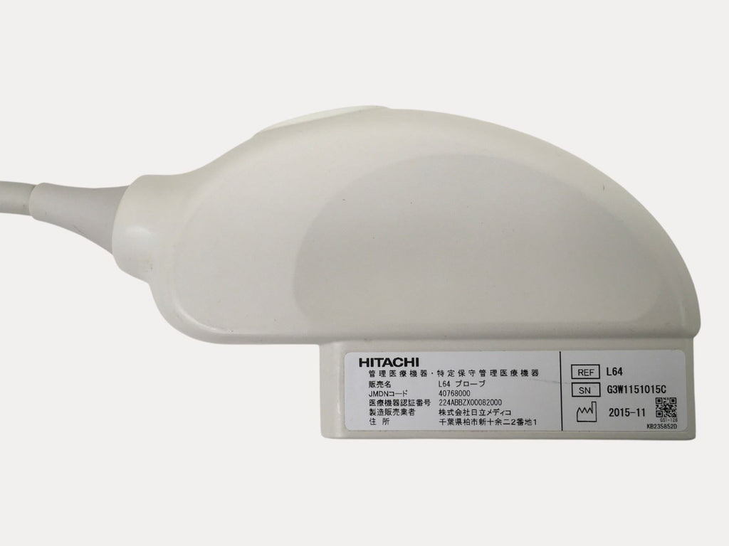 Hitachi L64 18-5 Linear Array 5.0 - 18.0MHz Ultrasound Transducer Probe