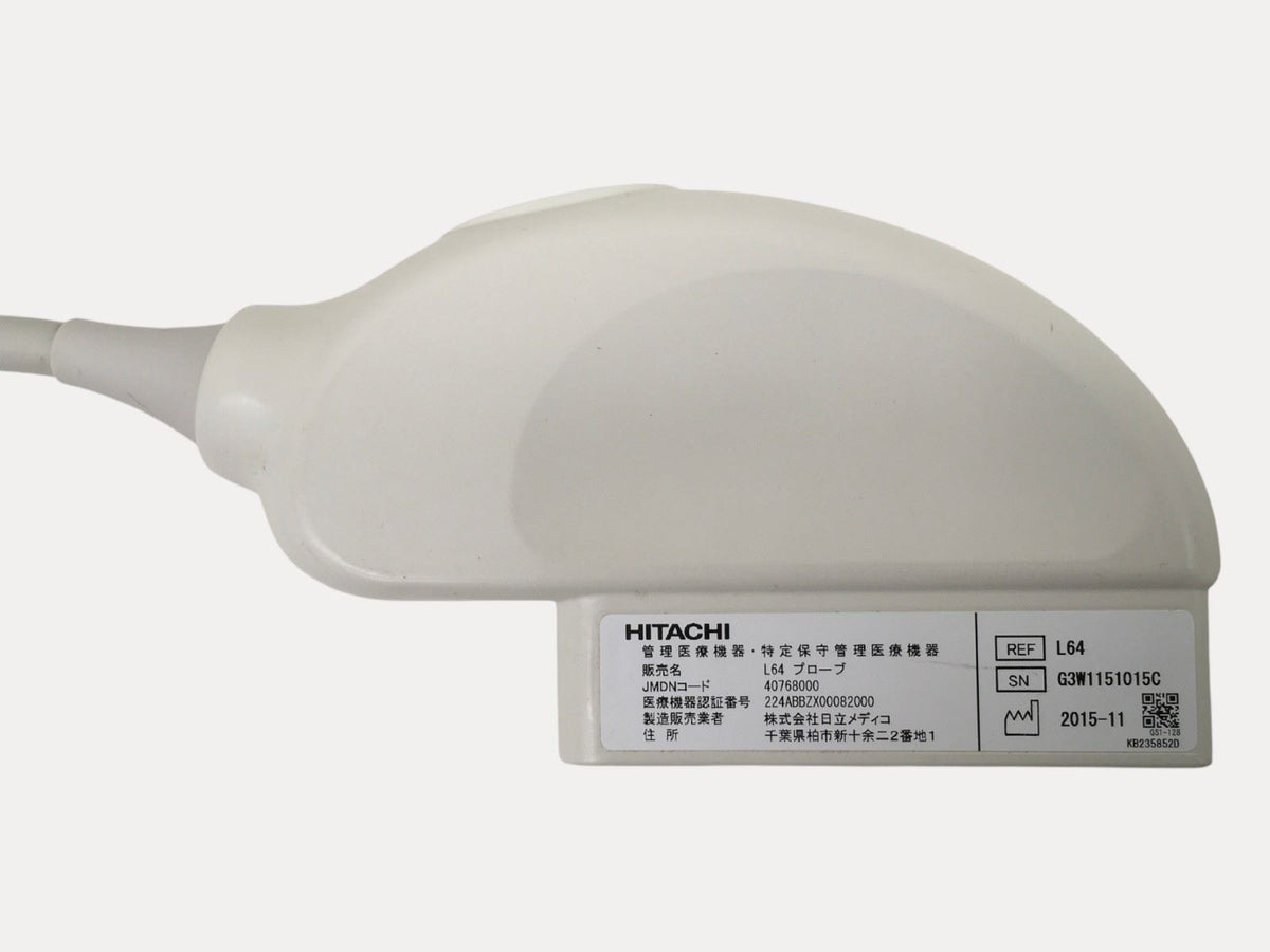 Hitachi L64 18-5 Linear Array 5.0 - 18.0MHz Ultrasound Transducer Probe