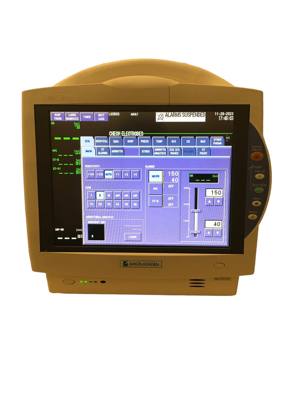 Nihon Kohden MU-651RA Life Scope Patient Monitor
