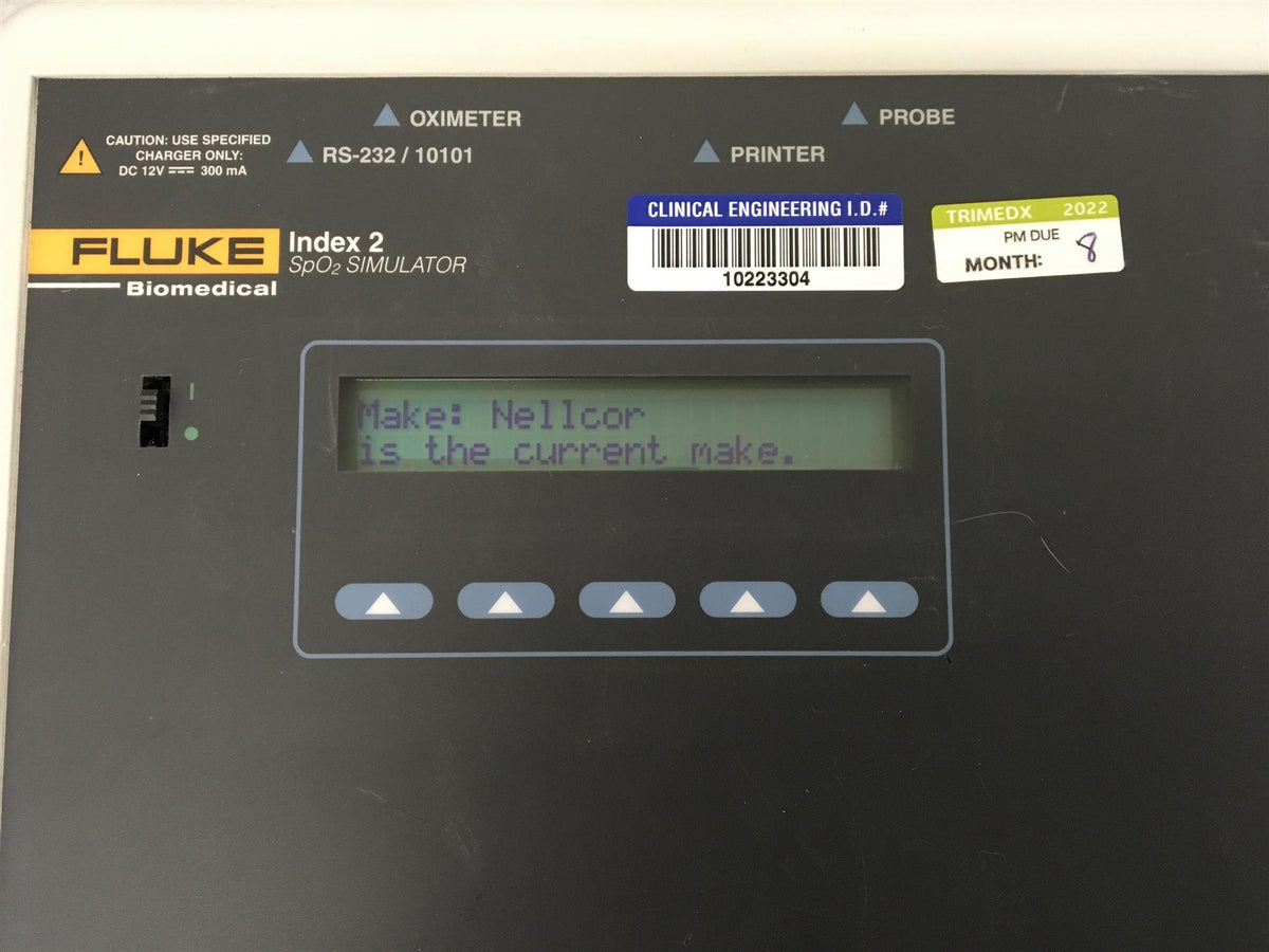 Fluke Biomedical Index 2 SpO2 Simulator INDEX-2LF [No Adapter]