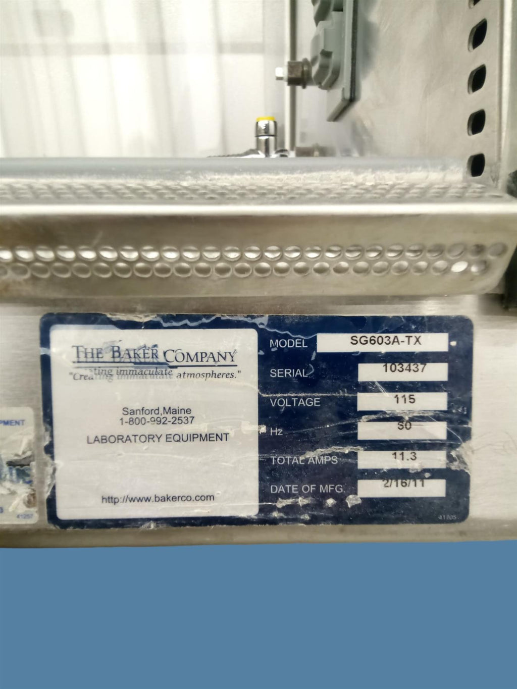 Baker SterilchemGARD III Advance Class II Biological Safety Cabinet SG603A-TX