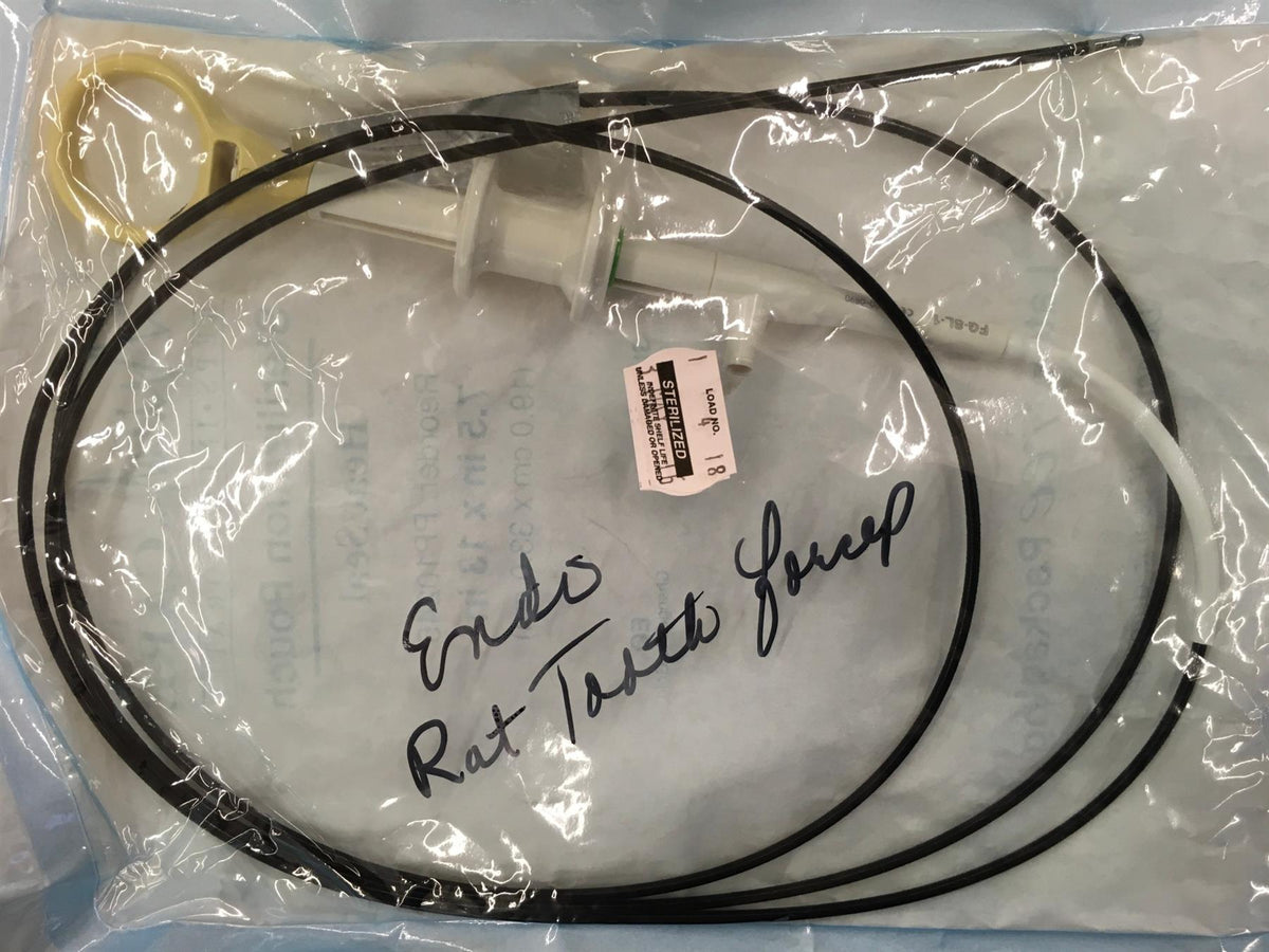 Olympus FG-8L-1 Rat Tooth Grasping Forceps, 165cm x 2.8mm, Reusable